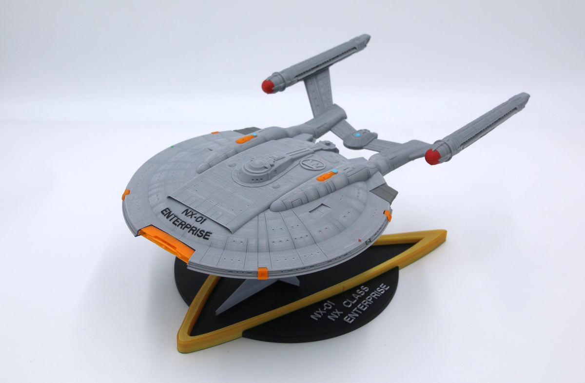 13-inch Enterprise NX Class spaceship - Fully colored and assembled - 3D Printed