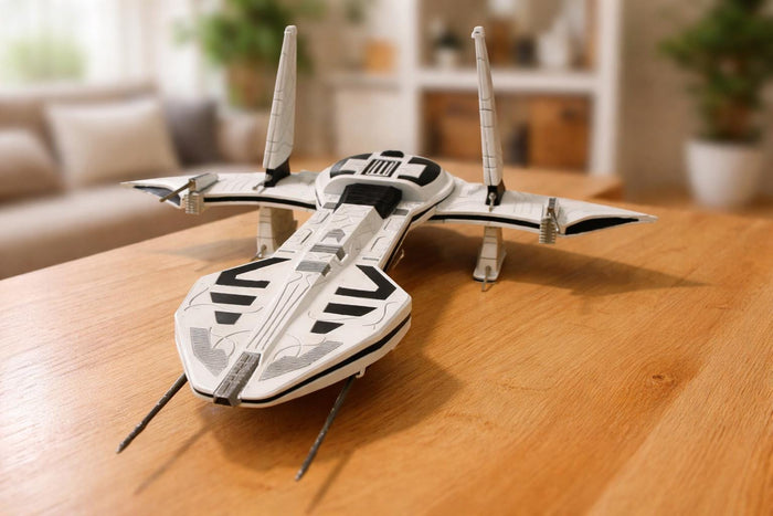 O’Neill-Class Battlecruiser - Stargate Inspired - Fully Colored 3D Printed Model - Sci-Fi Display Replica