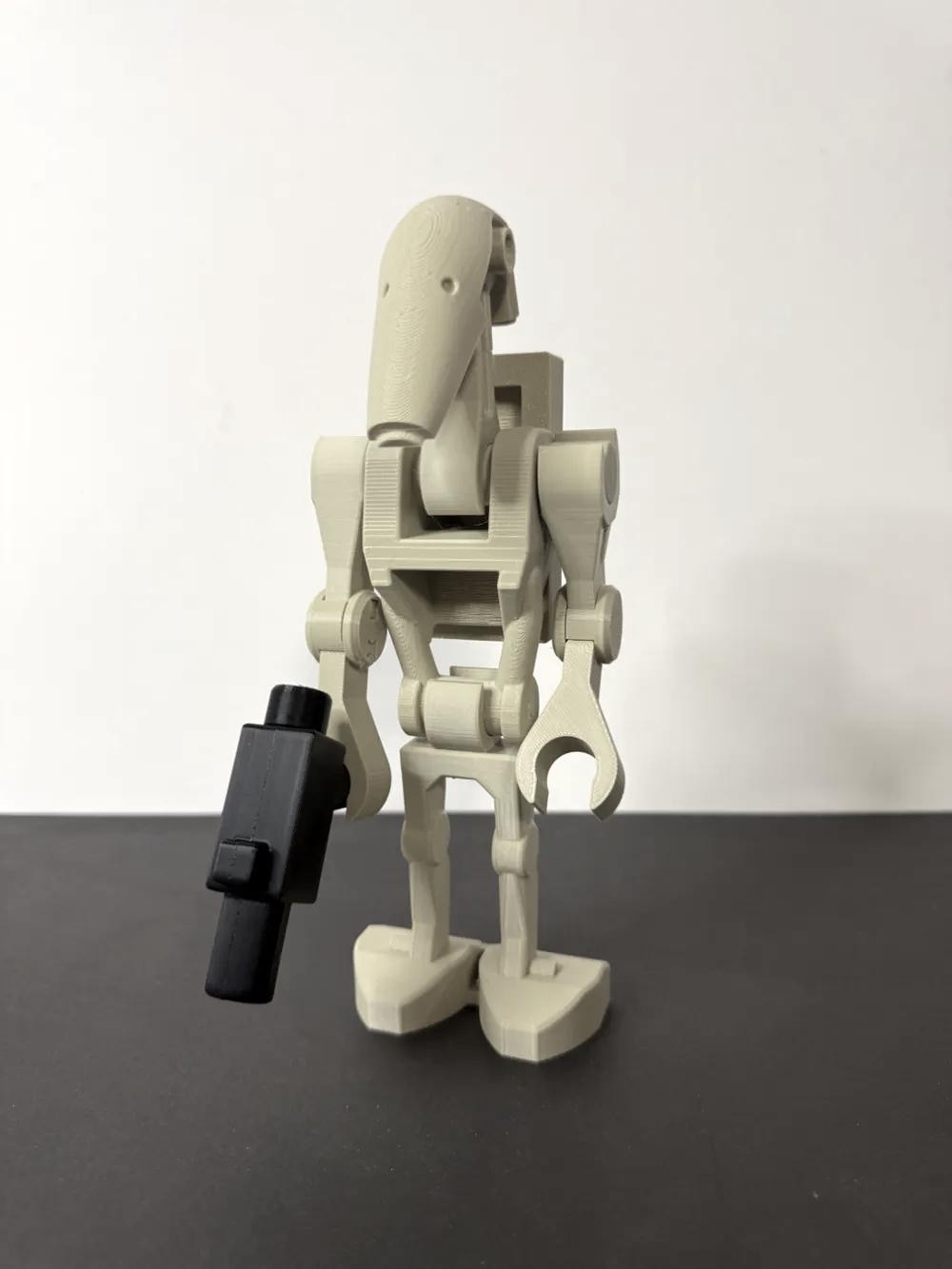 Big Brick B1 Battle Droid 500% Scale 3D Printed Model - Sci-Fi Display Figure