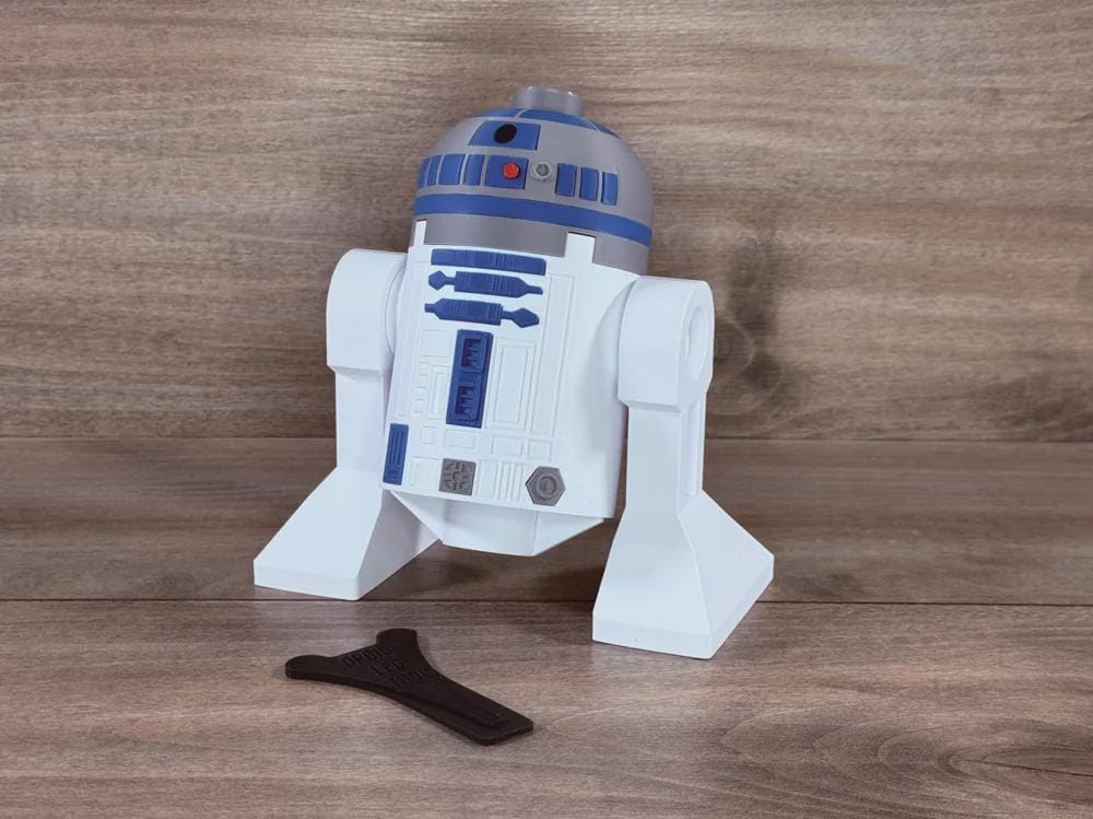 Big Brick R2-D2 Droid 500% Scale 3D Printed Model - Sci-Fi Display Figure