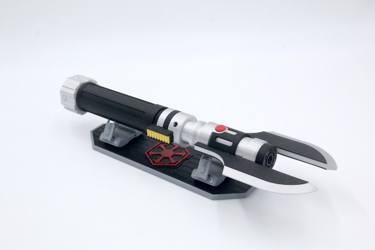Darth Malgus's Lightsaber Hilt with Stand - 3D Printed Replica