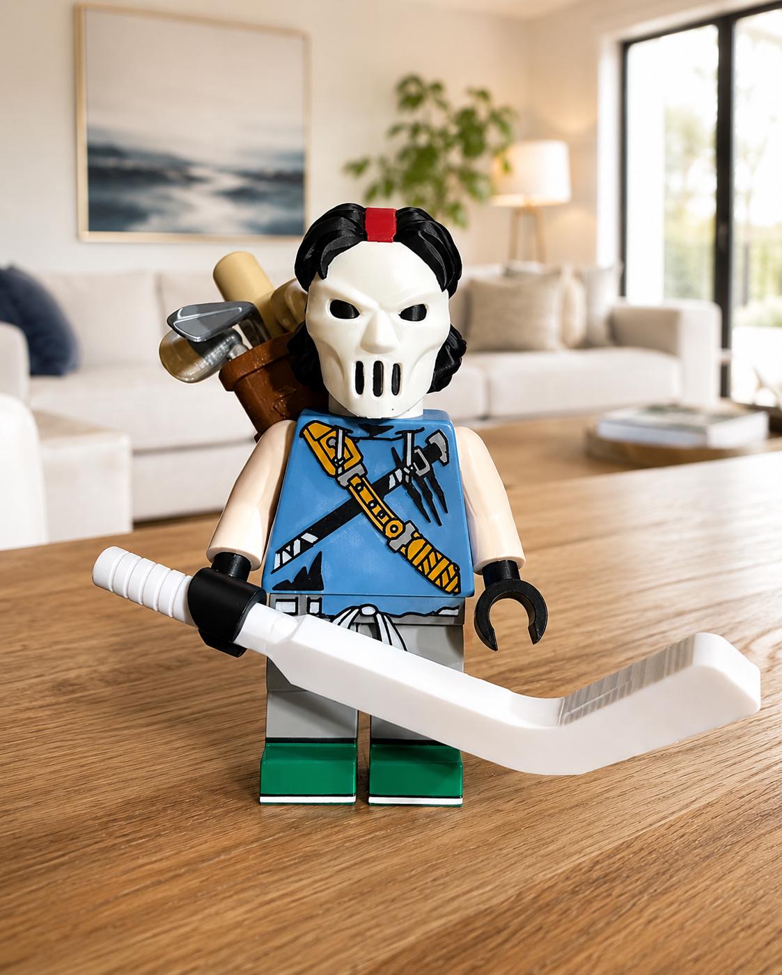 TMNT Casey Jones Big Brick Figure - 3D Printed Display Collectible