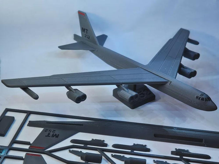 B52 Plane Kit Card, 3D Printed Prop, Display Collectible, Cosplay Gift