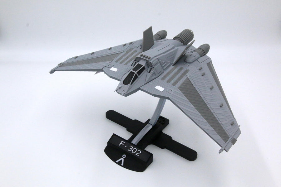 Printverse3D F-302 Fighter Interceptor display model