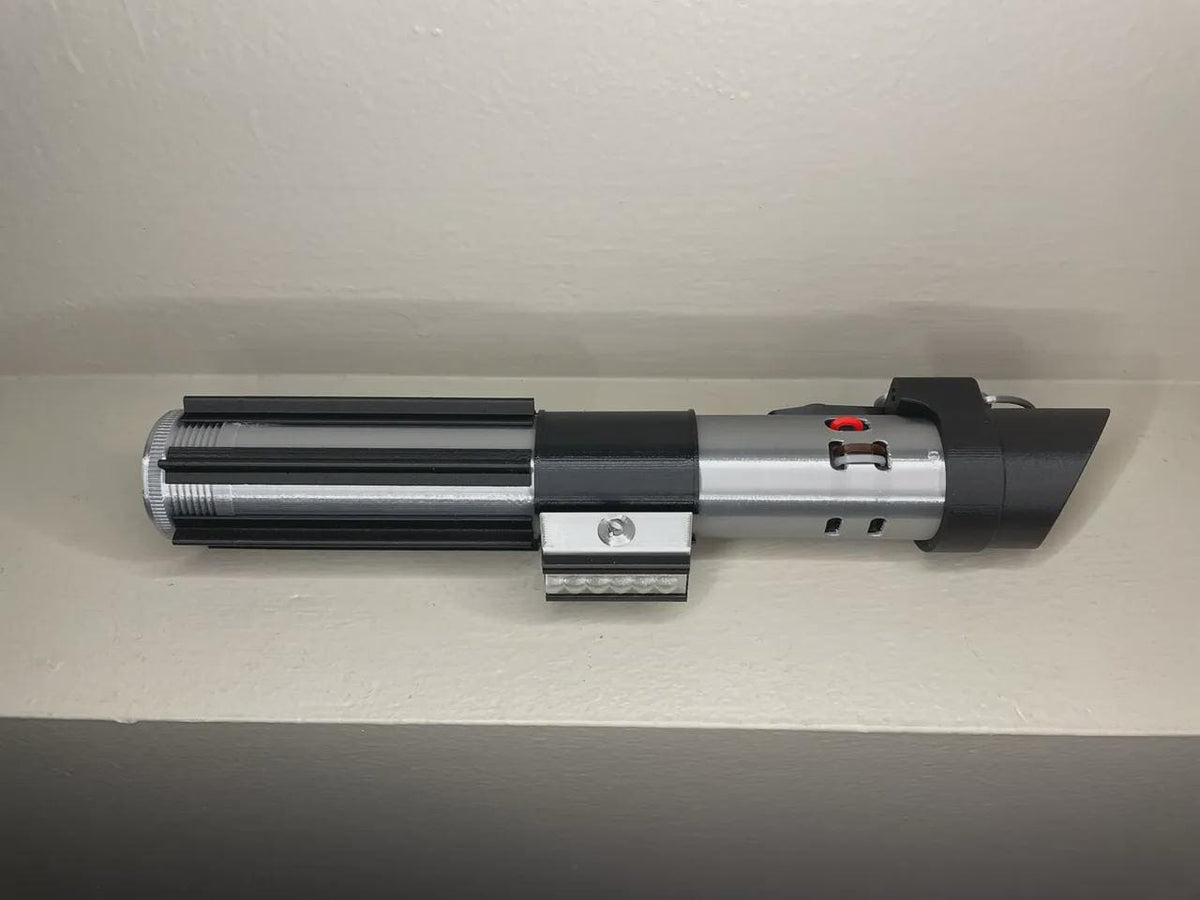 Darth Vader's Lightsaber Hilt with Stand - Sith Lord Iconic Weapon - 3D Printed Replica