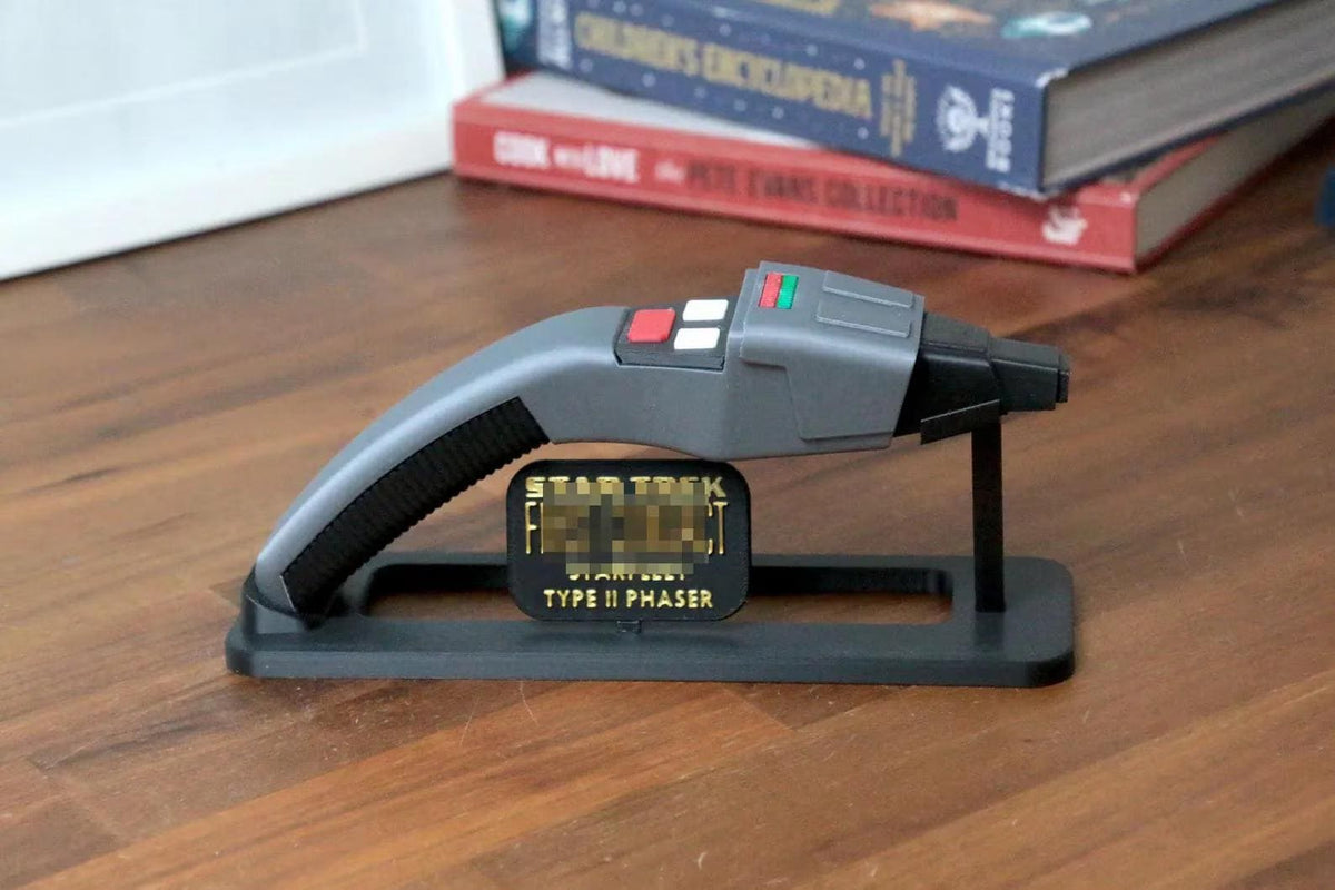 First Contact Boomerang Phaser with Stand - 3D Printed - Fully Colored and Assembled