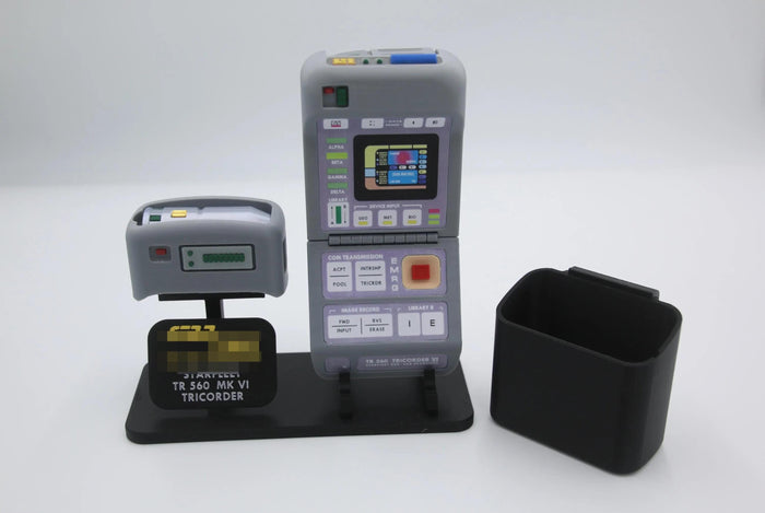 TNG TR-560 Tricorder - Magnetic Open/Close & Scanner Attachments