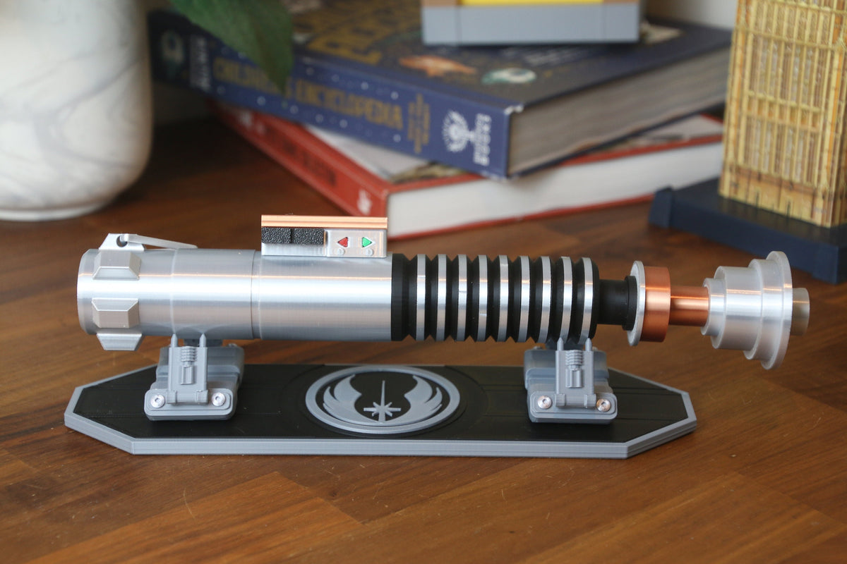 Luke Skywalker's Lightsaber Hilt with Stand - Star Wars 3D Printed Replica
