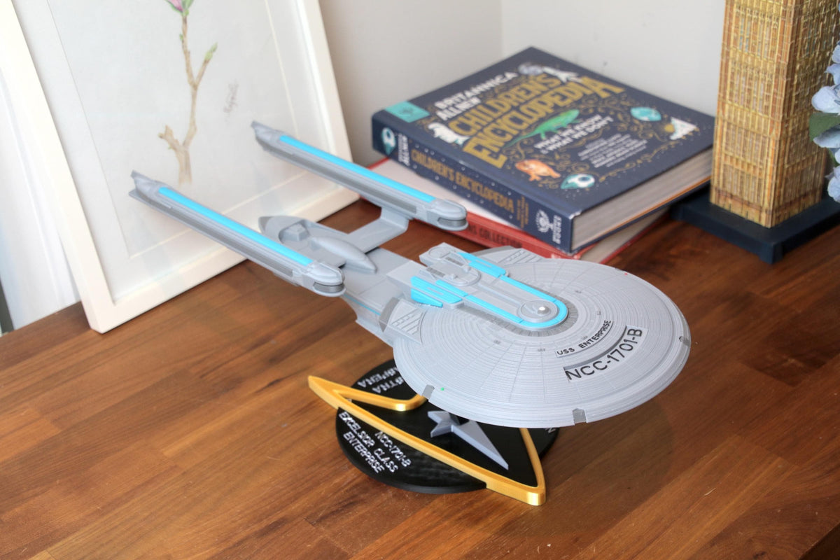19-inch Excelsior Class NCC-1701-B Enterprise - 3D Printable Enterprise Replica - Fully colored and assembled