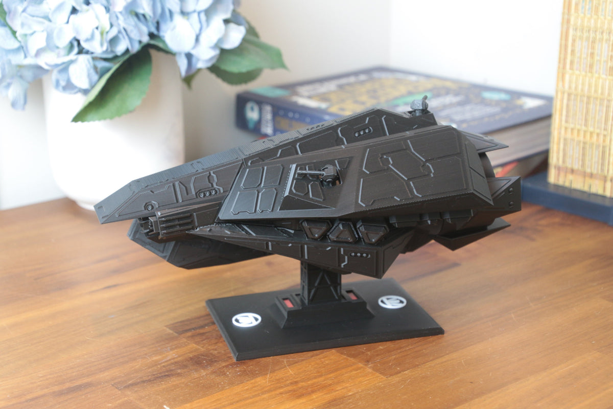 12-inch MCRN Amun-Ra Class Stealth Frigate - Highly Detailed - 3D Printed