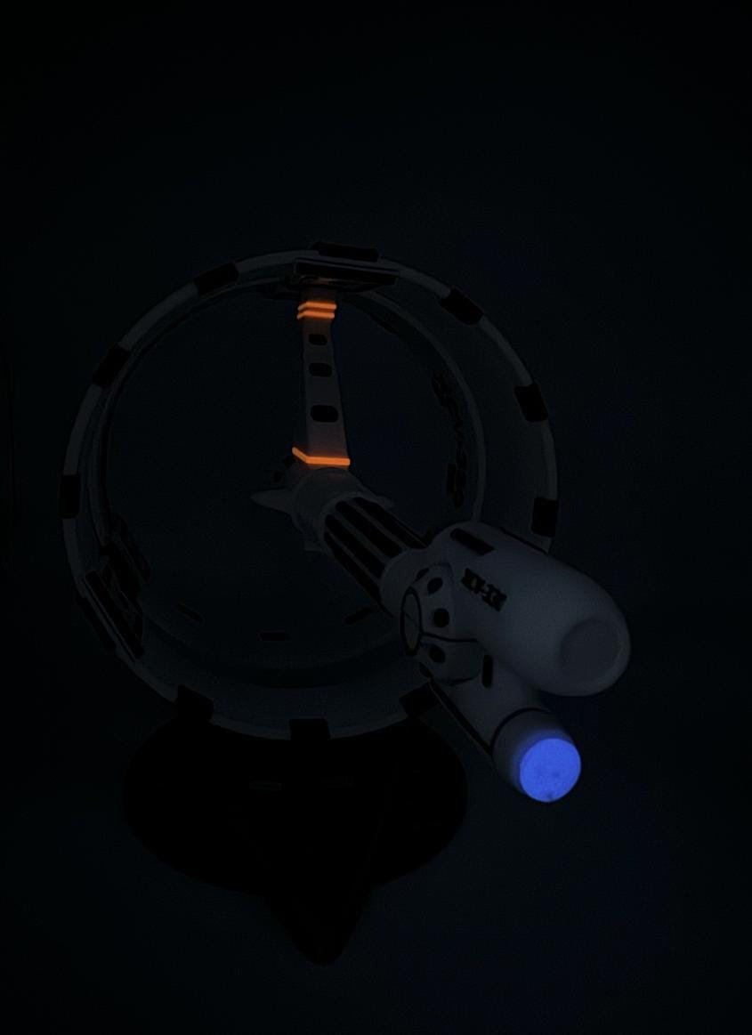 14-inch Declaration Class XCV-330 Enterprise - 3D Printed Replica - Fully colored and assembled
