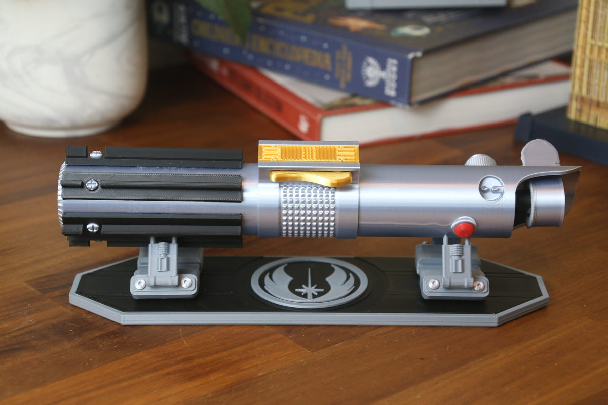 Anakin Skywalker's Episode III Lightsaber Hilt with Stand - 3D Printed Replica