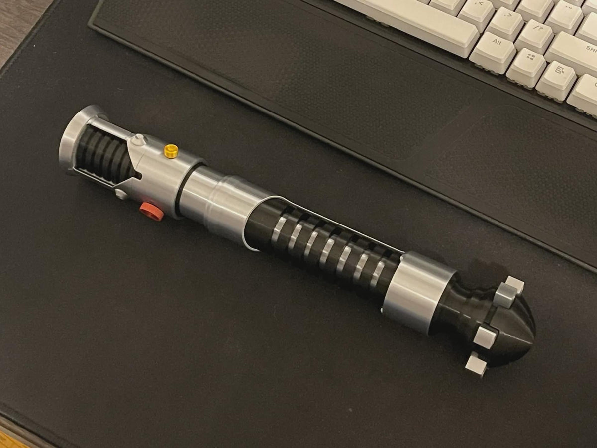 Obi-Wan Kenobi Lightsaber Hilt with Stand - 3D Printed Replica