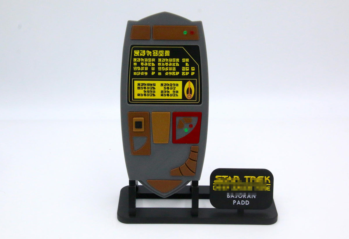 DS9 Bajoran PADD (Deep Space) - 3D Printed - Fully Colored and Assembled