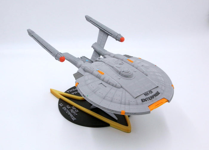 16-inch NX Class Enterprise Refit Model (Large) -  3D Printed Starship - Fully Color and Assembled