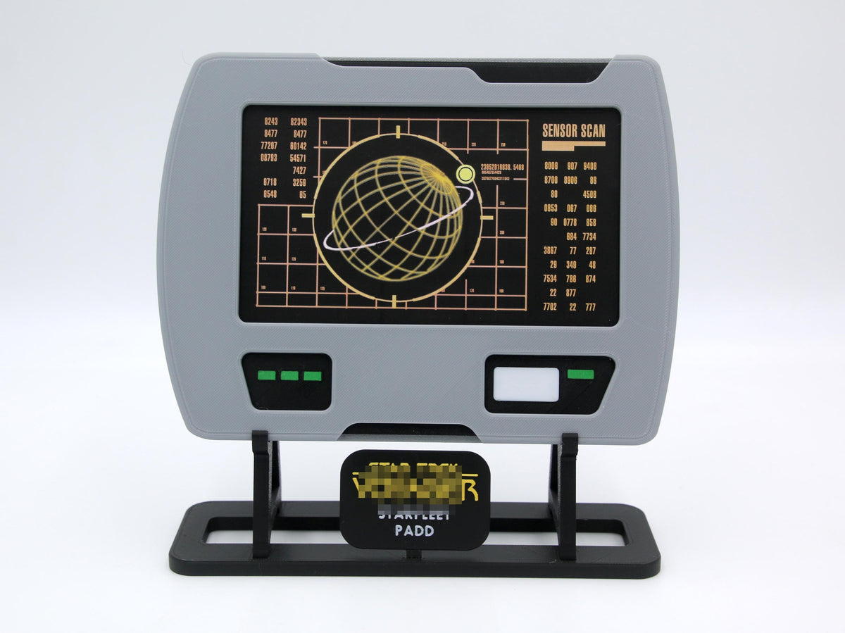 Voyager large PADD with Stand - 3D Printed - Fully Colored and Assembled