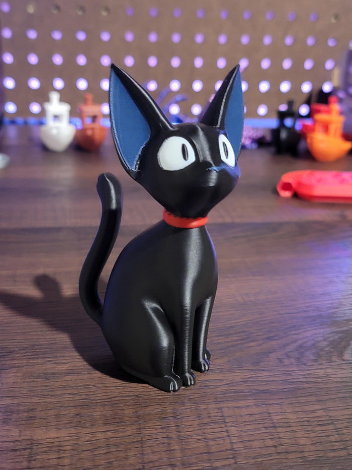 Jiji Cat Model - Fully Colored and Assembled - 3D Printed Collectible