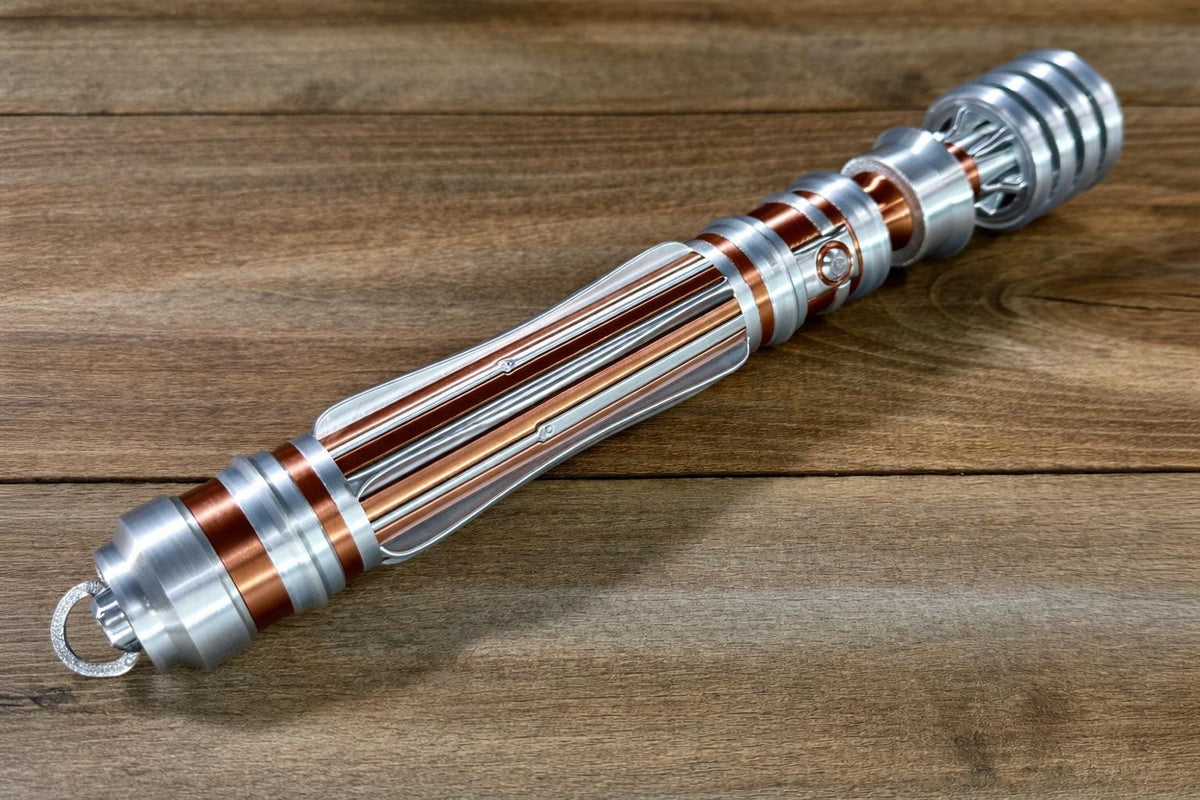 Leia Organa's Lightsaber Hilt with Stand - 3D Printed Replica