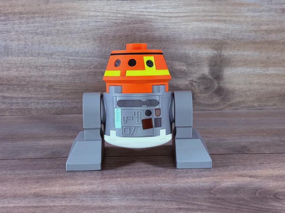 Big Brick C1-10P Droid 500% Scale 3D Printed Model - Sci-Fi Display Figure