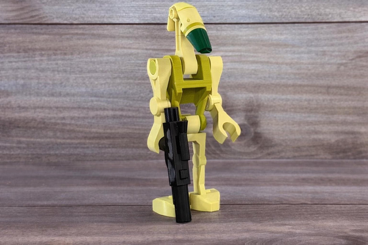 Big Brick Kashyyyk B1 Battle Droid 500% Scale 3D Printed Model - Sci-Fi Display Figure