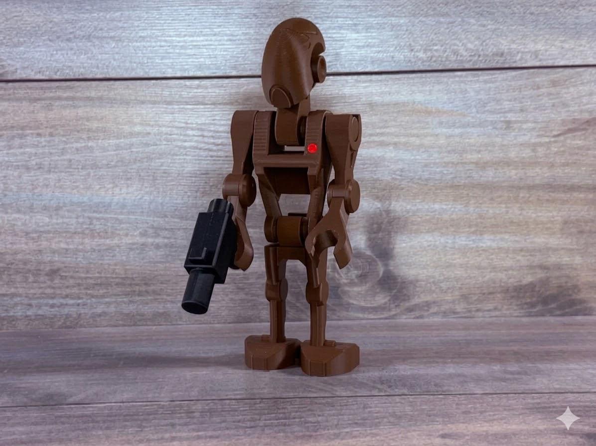 Big Brick Commando Droid 500% Scale 3D Printed Model - Sci-Fi Display Figure