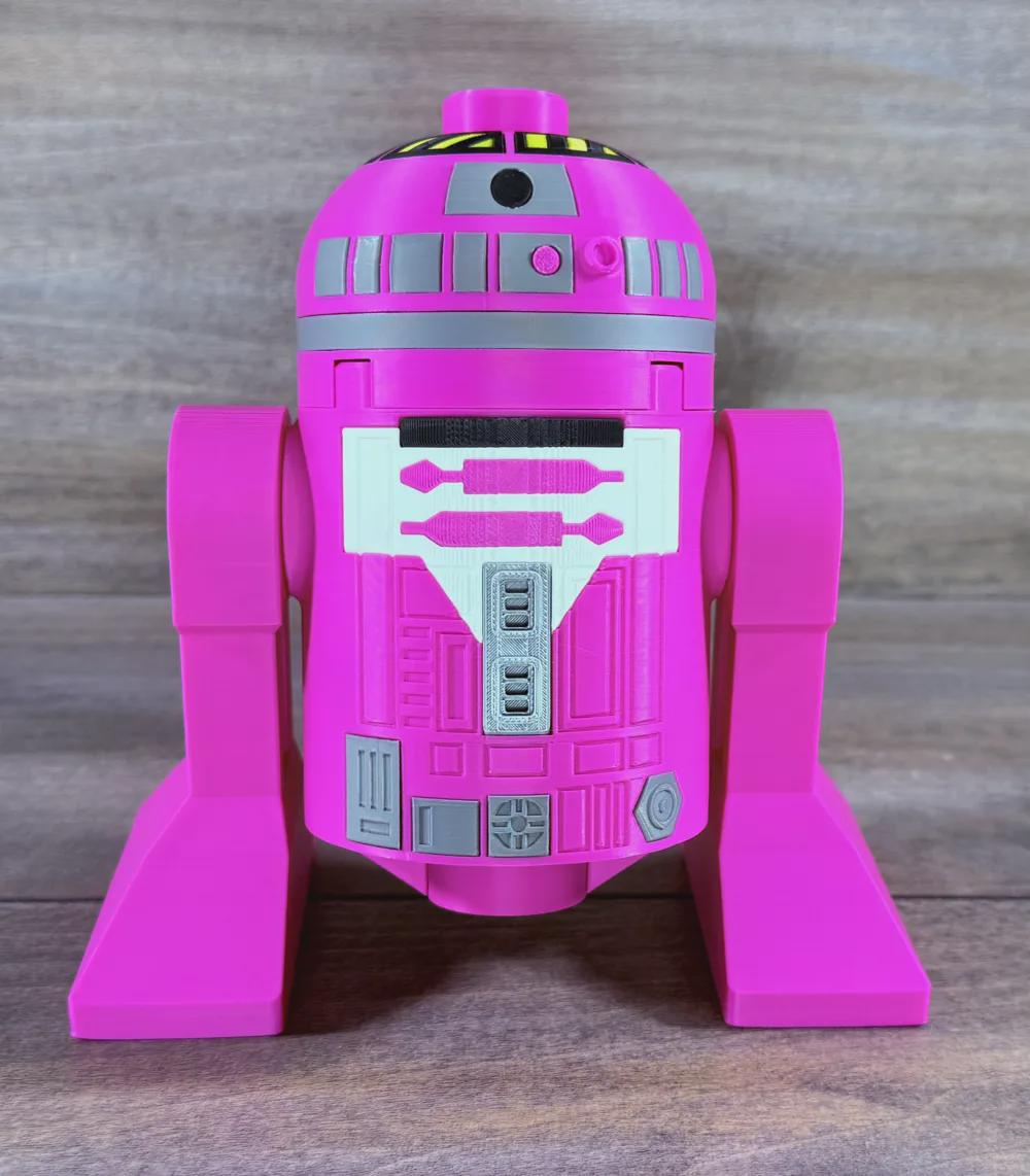 Big Brick QT-KT Droid 500% Scale 3D Printed Model - Sci-Fi Display Figure