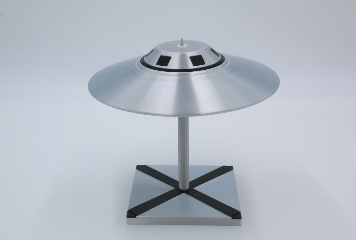 UFO S4 (4-inch) Sport Model Inspired - Bob Lazar Alien Craft - 3D Printed Flying Saucer - Area 51 Display Piece