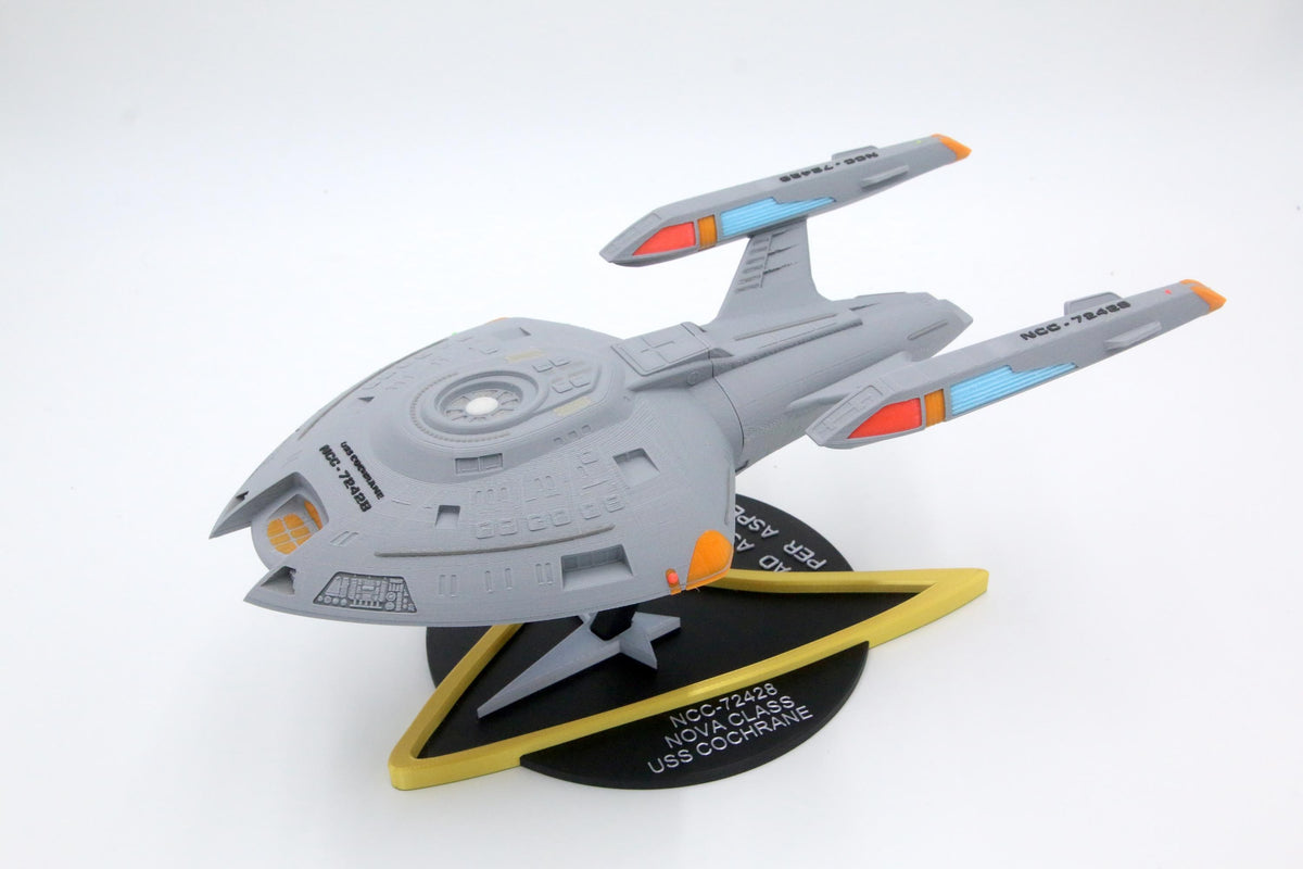 Nova Class Cochrane Science Vessel - 3D Printable Enterprise Replica - Fully colored and assembled