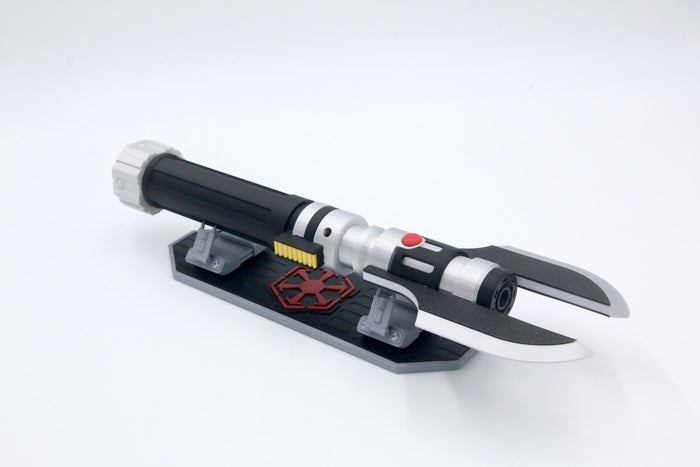 Darth Malgus's Lightsaber Hilt with Stand - 3D Printed Replica