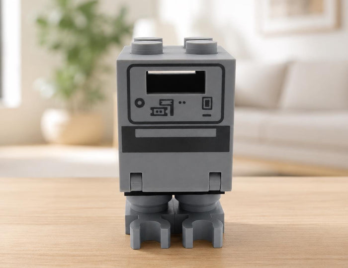 Big Brick Gonk Droid 500% Scale 3D Printed Model - Sci-Fi Display Figure