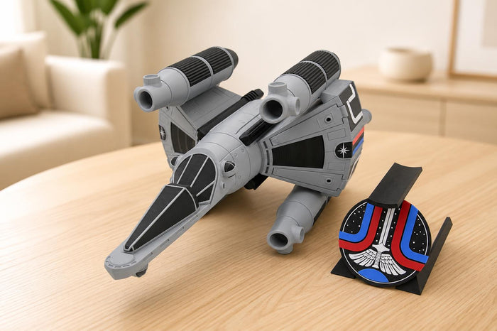 Gunstar (Large - 18 inches) From The Last Starfighter - Colored and Assembled - 3D Printed Sci-Fi Display
