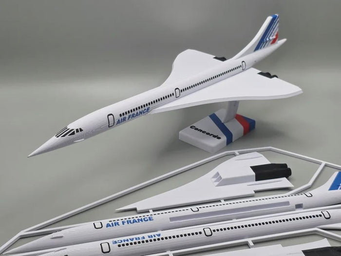 Concorde Plane Kit Card 3D Printed Aircraft Model Display Collectible Cosplay Gift