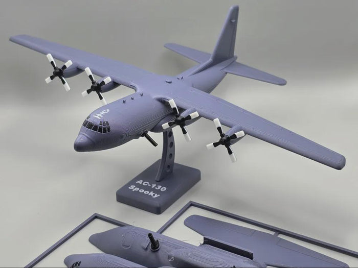 AC-130 Plane Kit Card, 3D Printed Prop, Display Collectible, Cosplay Gift
