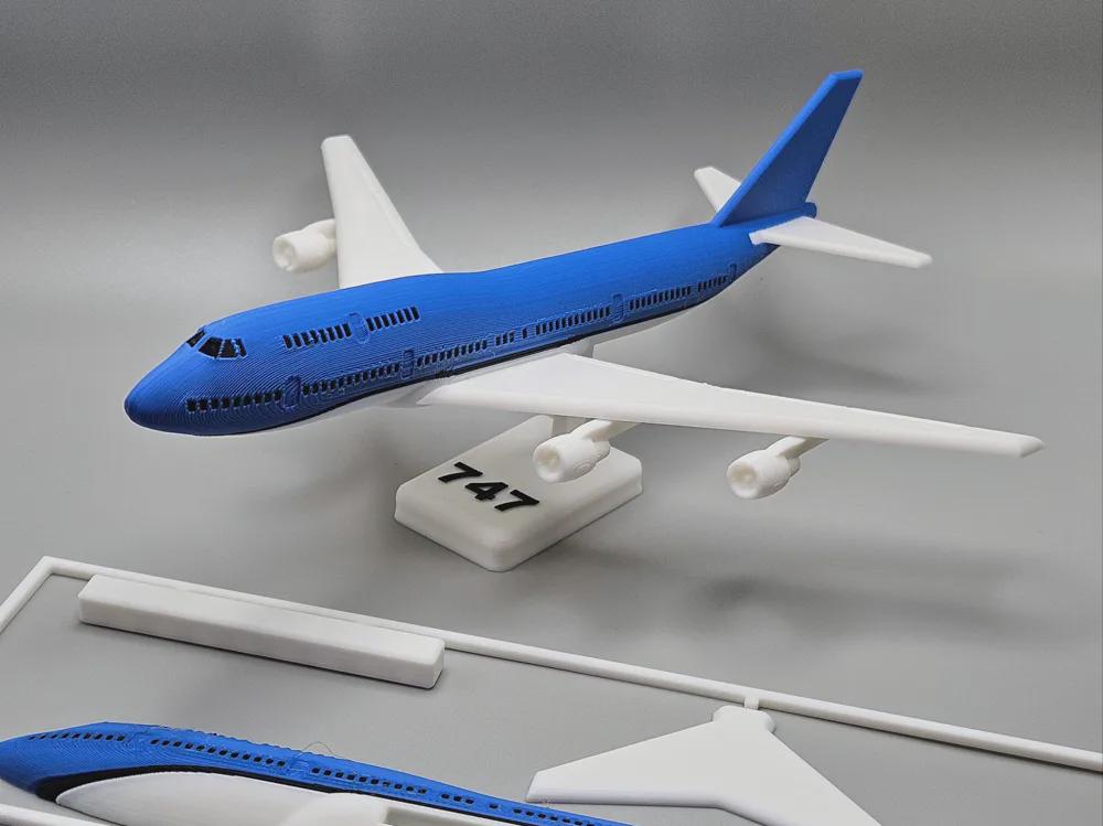 747 Airplane Kit Card, 3D Printed Prop, Display Collectible, Cosplay Gift