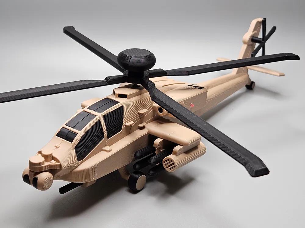 AH-64 Helicopter Kit, 3D Printed Prop, Display Collectible, Cosplay Gift