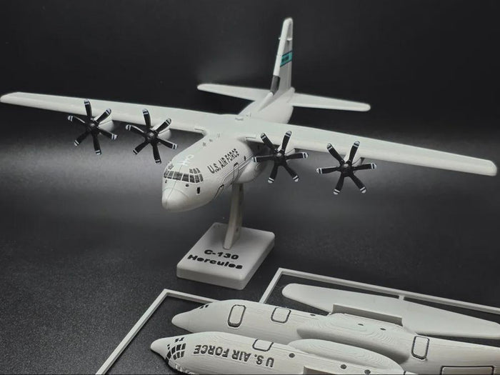 C-130J Plane Kit Card, 3D Printed Prop, Display Collectible, Cosplay Gift
