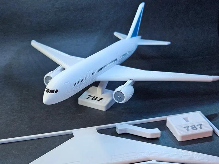 787 Airplane Kit Card, 3D Printed Prop, Display Collectible, Cosplay Gift