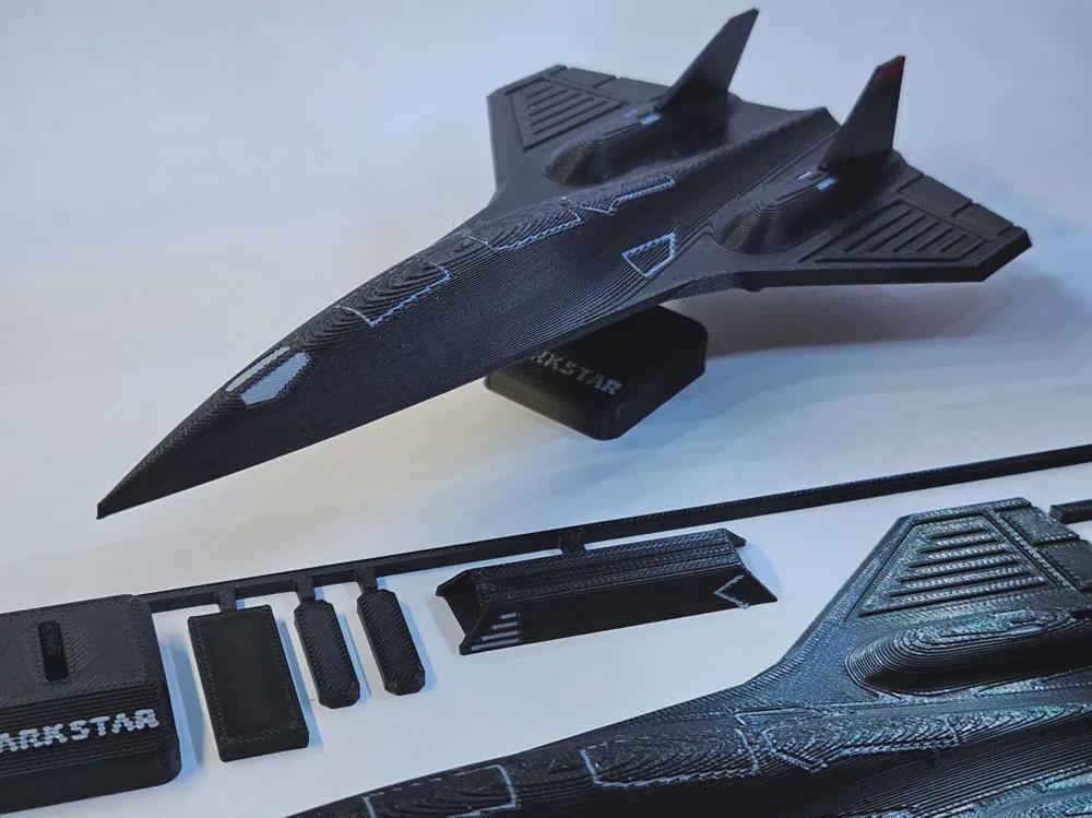 Darkstar Plane Kit Card, 3D Printed Prop, Display Collectible, Cosplay Gift