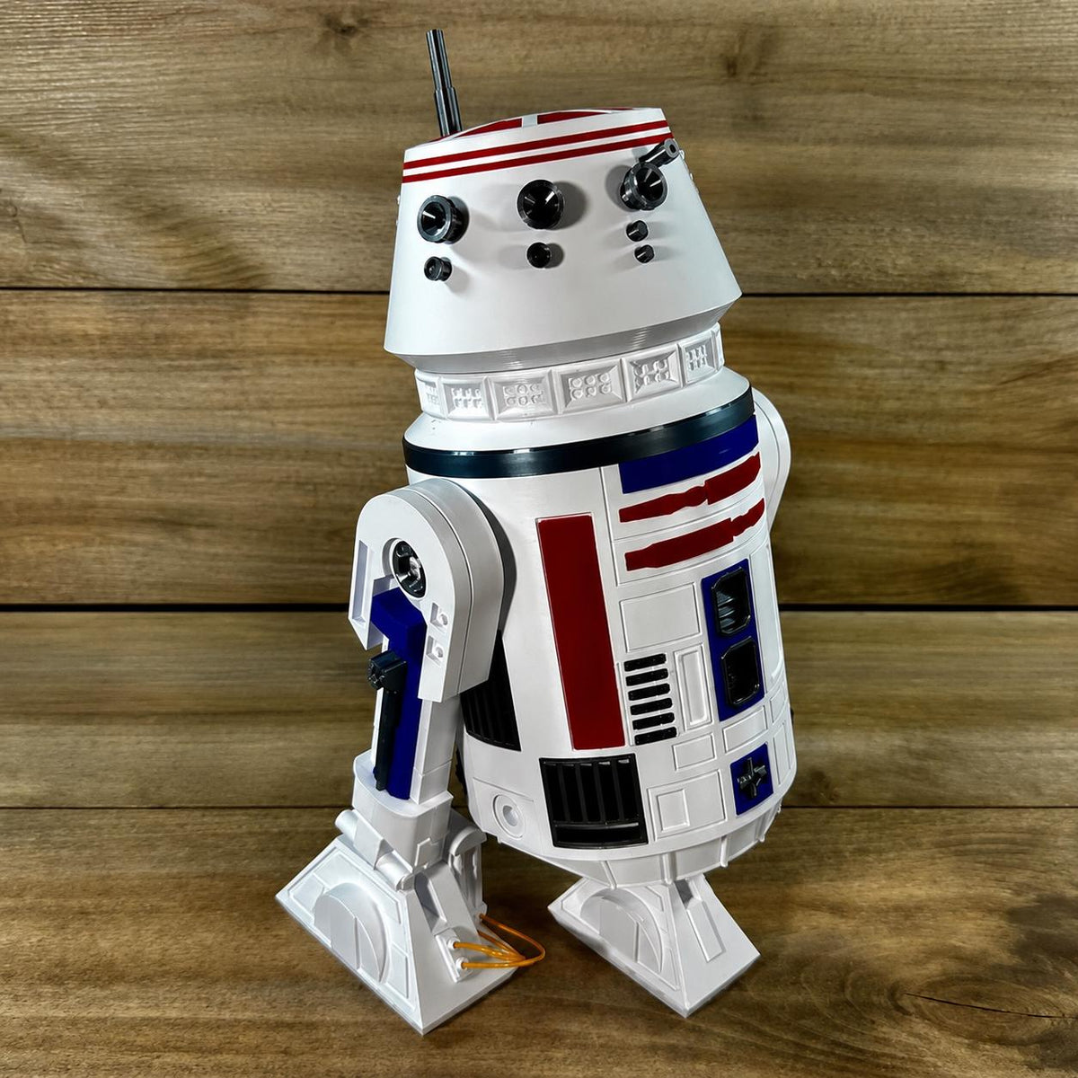 R5-D4 Astromech Droid Figure - Fully Colored and Assembled 3D Printed Sci-Fi Display Model