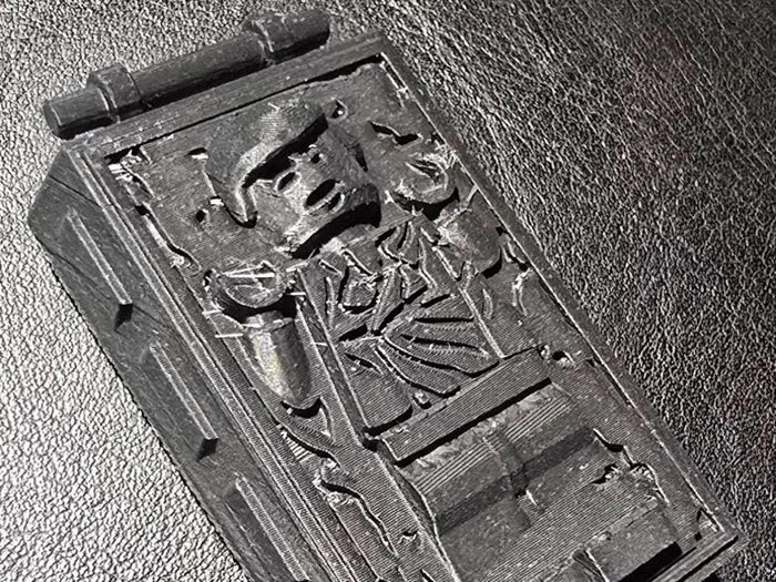 Han Solo in Carbonite Big Brick Figure - 3D Printed Display Collectible