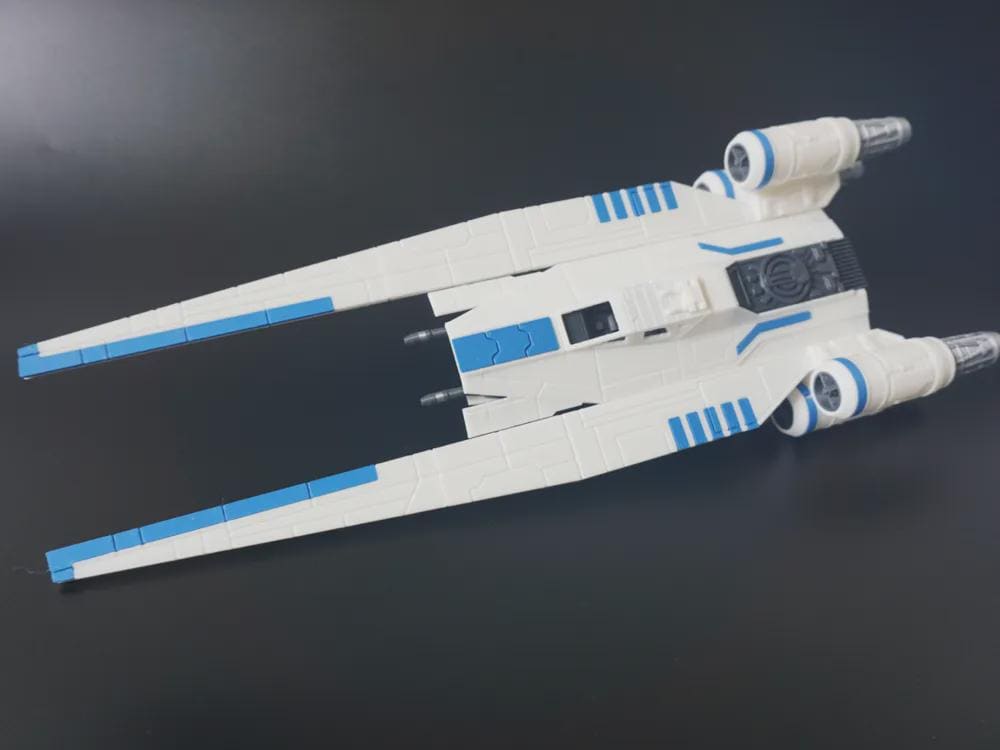 U-wing Starfighter Full Colored and Assmebled, 3D Printed Display Model, Sci-Fi Ship Collectible
