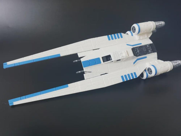 U-wing Starfighter Full Colored and Assmebled, 3D Printed Display Model, Sci-Fi Ship Collectible