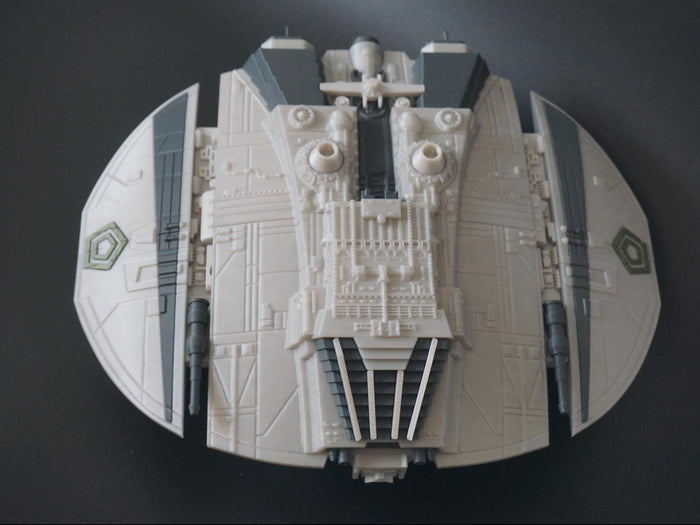 Cylon Raider 3D Printed Battlestar Galactica Model - Assembled Display Ship